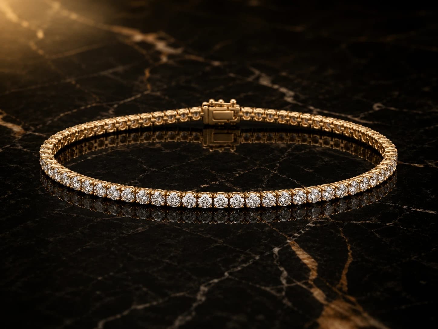 Bransoletka 2.00 ct total 18K żółte złoto